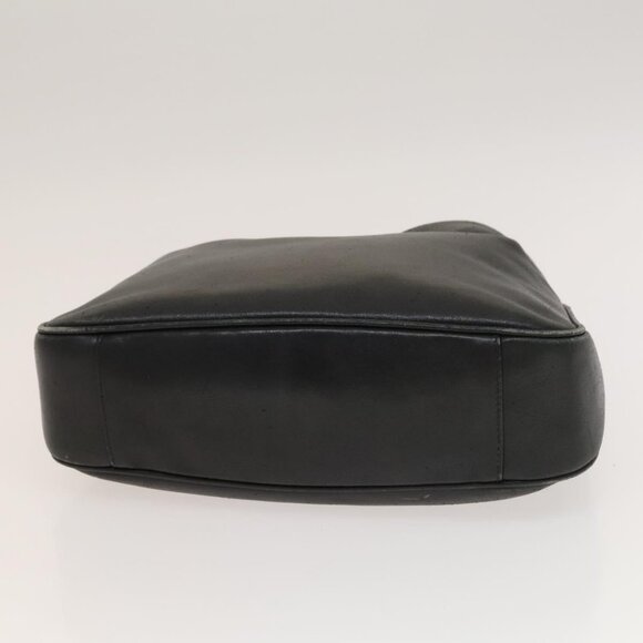 GUCCI Bamboo Hand Bag Leather Black Gold - Picture 12 of 16